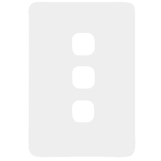 Hager Allure 3 Gang Hybrid Switch Plate