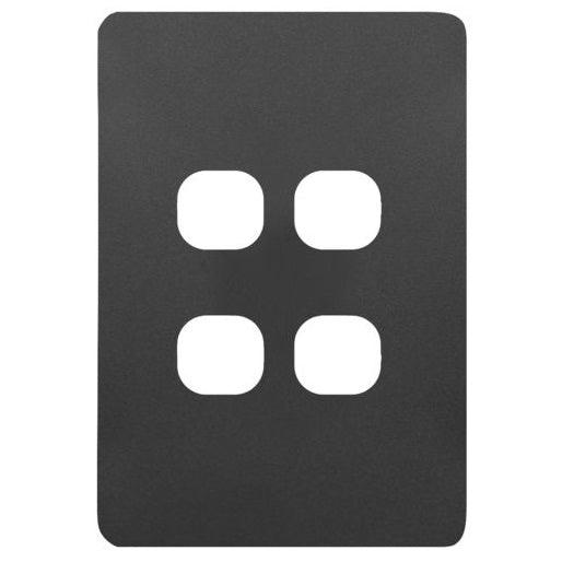 Hager Allure 4 Gang Hybrid Switch Plate