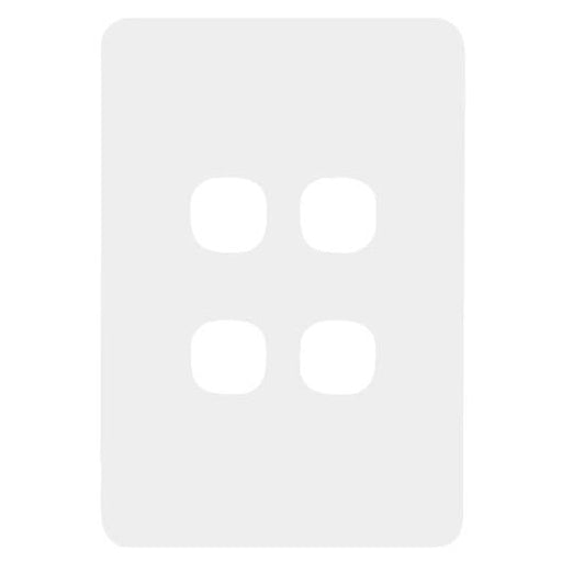 Hager Allure 4 Gang Hybrid Switch Plate