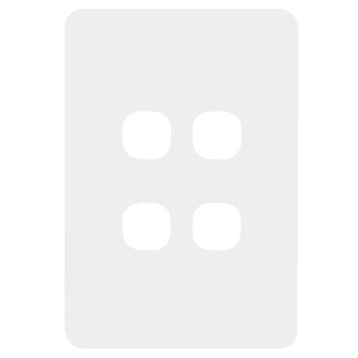 Hager Allure 4 Gang Hybrid Switch Plate