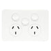 Hager Allure Double Powerpoint With Extra Switch
