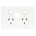 Hager Allure Double Powerpoint With Blank Extra Switch