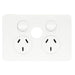 Hager Allure Double Powerpoint With Blank Extra Switch