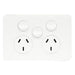 Hager Allure Double Powerpoint With Extra Switch