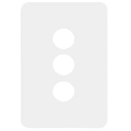 Hager Allure 3 Gang Switch Plate