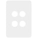 Hager Allure 4 Gang Switch Plate