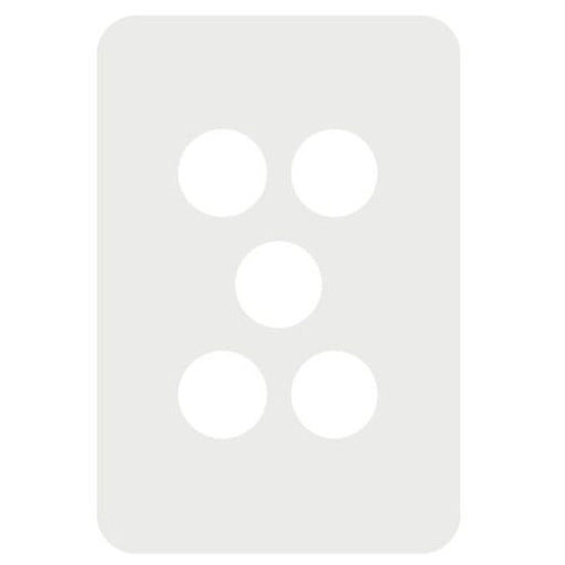 Hager Allure 5 Gang Switch Plate