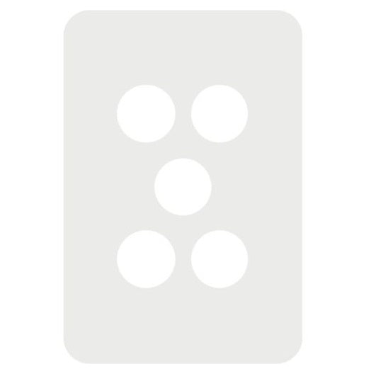 Hager Allure 5 Gang Switch Plate