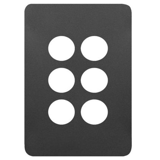 Hager Allure 6 Gang Switch Plate
