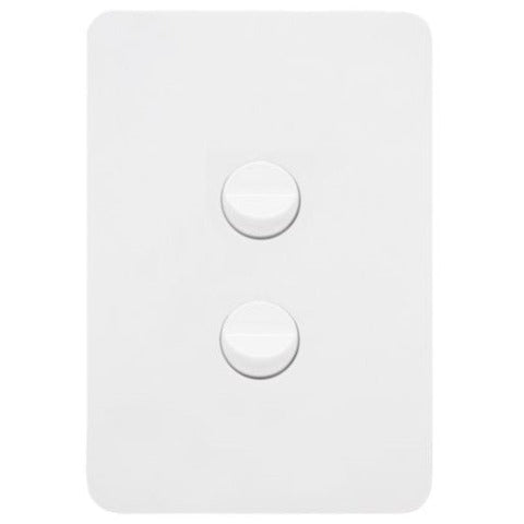 Hager Allure 2 Gang Switch