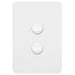 Hager Allure 2 Gang Switch