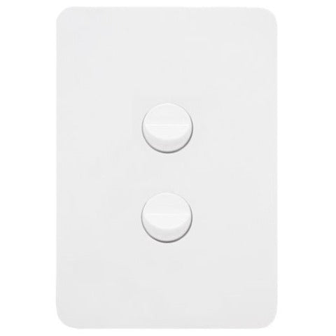 Hager Allure 2 Gang Switch
