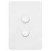 Hager Allure 2 Gang Switch