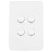 Hager Allure 4 Gang Switch