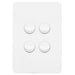 Hager Allure 4 Gang Switch