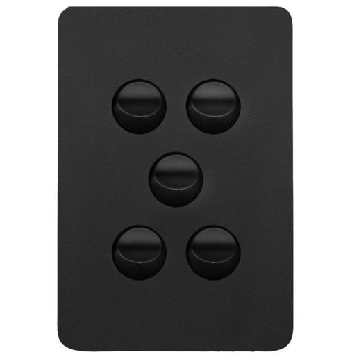 Hager Allure 5 Gang Switch