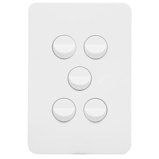 Hager Allure 5 Gang Switch