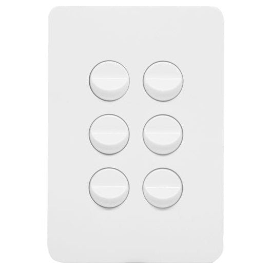 Hager Allure 6 Gang Switch