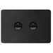 Hager Allure 2 Gang IP44 Horizontal Switch