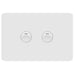 Hager Allure 2 Gang IP44 Horizontal Switch