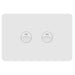 Hager Allure 2 Gang IP44 Horizontal Switch