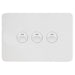 Hager Allure 3 Gang IP44 Horizontal Switch