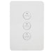 Hager Allure 3 Gang IP44 Vertical Switch