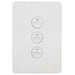 Hager Allure 3 Gang IP44 Vertical Switch