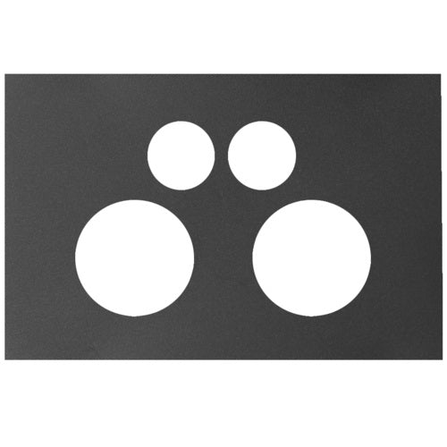 Hager Finesse Twin Powerpoint Cover Plate Only