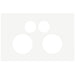 Hager Finesse Twin Powerpoint Cover Plate Only