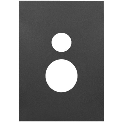 Hager Finesse Vertical Single Powerpoint Cover Plate Only