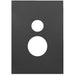 Hager Finesse Vertical Single Powerpoint Cover Plate Only
