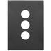 Hager Finesse 3 Gang Cover Plate Only
