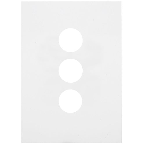 Hager Finesse 3 Gang Cover Plate Only