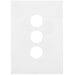 Hager Finesse 3 Gang Cover Plate Only