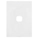 Hager Finesse 1 Gang Hybrid Cover Plate Only