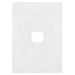 Hager Finesse 1 Gang Hybrid Cover Plate Only