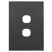 Hager Finesse 2 Gang Hybrid Cover Plate Only