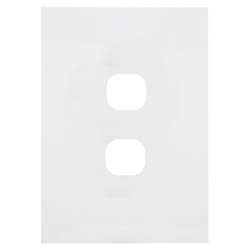 Hager Finesse 2 Gang Hybrid Cover Plate Only
