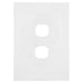 Hager Finesse 2 Gang Hybrid Cover Plate Only