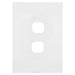 Hager Finesse 2 Gang Hybrid Cover Plate Only