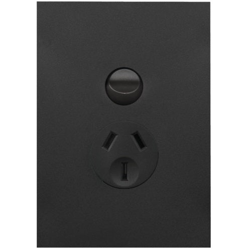 Hager Finesse Single Powerpoint Vertical 10A