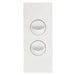 Hager Finesse 2 Gang Architrave Switch