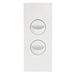 Hager Finesse 2 Gang Architrave Switch