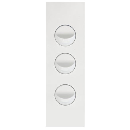 Hager Finesse 3 Gang Architrave Switch