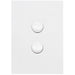 Hager Finesse 2 Gang Switch