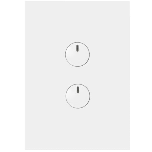 Hager Finesse 2 Gang Push Button Switch