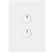 Hager Finesse 2 Gang Push Button Switch