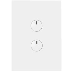 Hager Finesse 2 Gang Push Button Switch