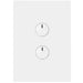 Hager Finesse 2 Gang Push Button Switch